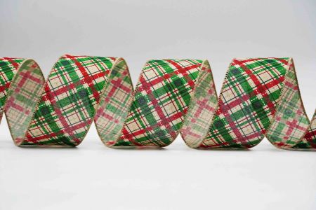 Festival Plaid Wired Ribbon_KF7122GC-14-183_natural